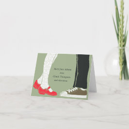 Girly Shoes & Sneakers Illustrated Bröllop (Camo) Tack Kort