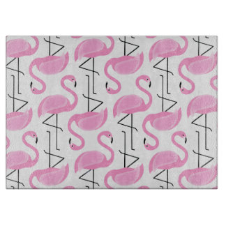 Girly Simple Modern Rosa Flamingo Pattern