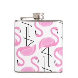 Girly Simple Modern Rosa Flamingo Pattern Fickplunta