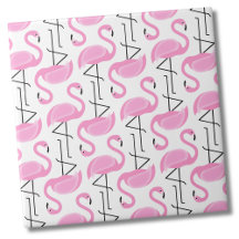 Girly Simple Modern Rosa Flamingo Pattern
