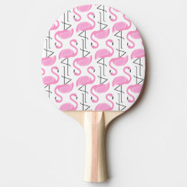 Girly Simple Modern Rosa Flamingo Pattern Pingisracket