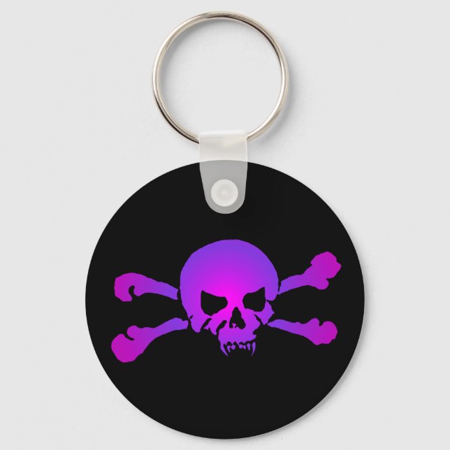 Girly Skull på Odödan Nyckelring (Framsida)