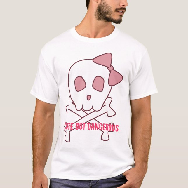 Girly Skull Shirt T-shirt (Framsida)