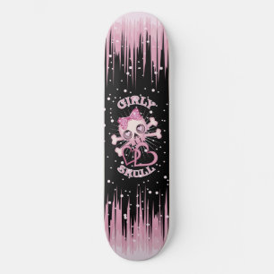 Girly Skull Skateboard Bräda 20,5 Cm
