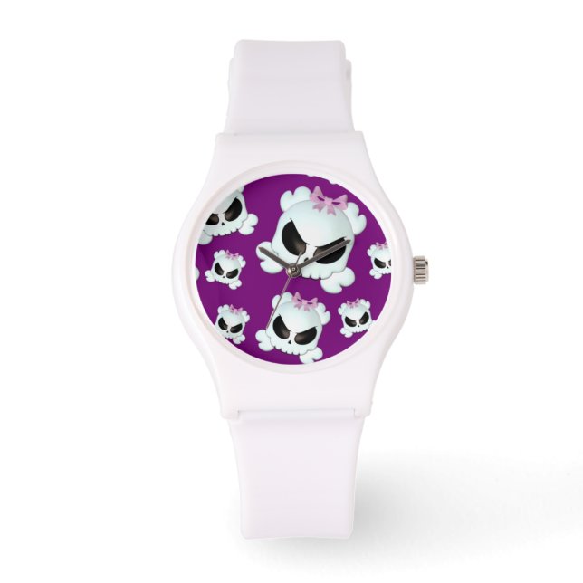 Girly Skullz Armbandsur (Framsida)