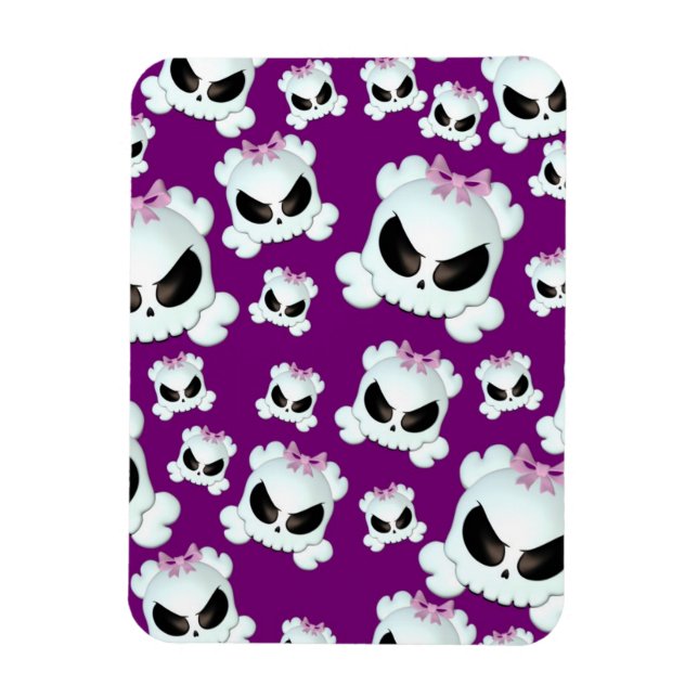 Girly Skullz Magnet (Vertikal)
