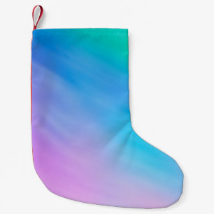 Girly Soft Rainbow Färgad Himlar Liten Julstrumpa