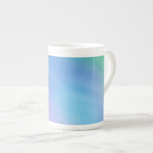 Girly Soft Rainbow Himlar Benporslin Mugg