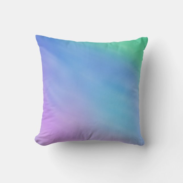 Girly Soft Rainbow Himlar Kudde (Framsida)