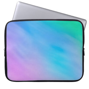 Girly Soft Rainbow Himlar Laptop Sleeve