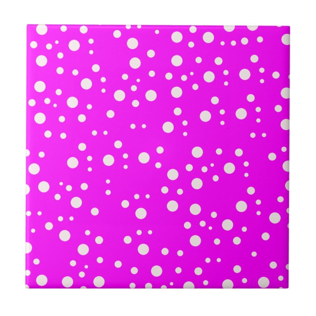 Girly Solid Rosa Fuchsia Wall | Ljus Rosa Kakelplatta (Framsidan)