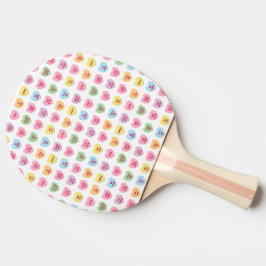 Girly Söta anpassningsbar-konversationshjärtan i r Pingisracket