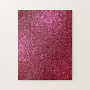 Girly Sparkly Vin Burgundy Red Glitter Pussel