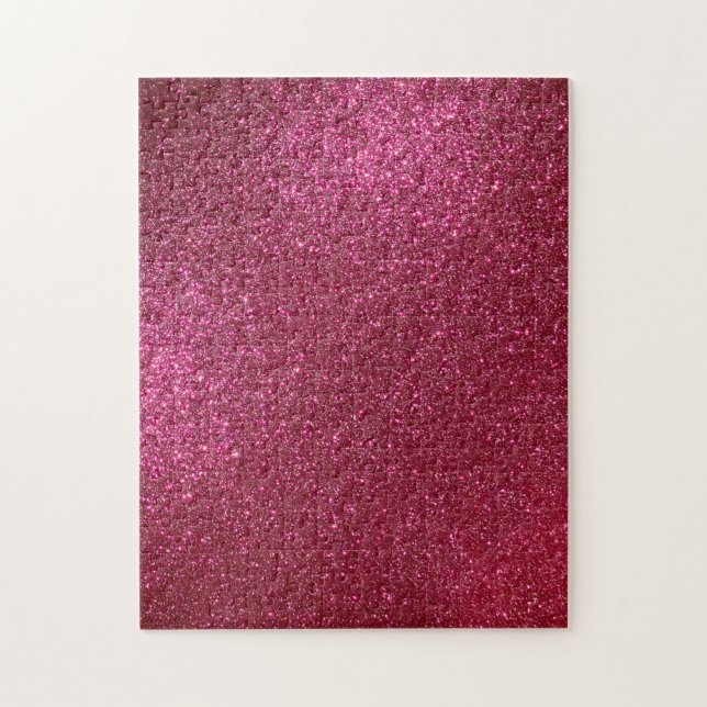 Girly Sparkly Vin Burgundy Red Glitter Pussel (Vertikal)
