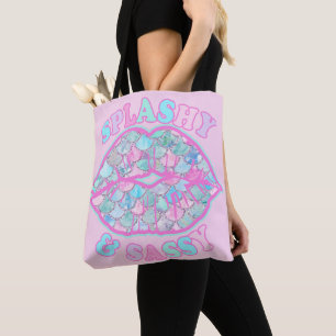 Girly Splashy & Sassy Rosa Turcos Sjöjungfru Kiss Tygkasse