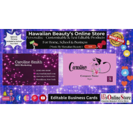 Girly Star Glitter Sparkles Elegant Rosa QR-kod Visitkort