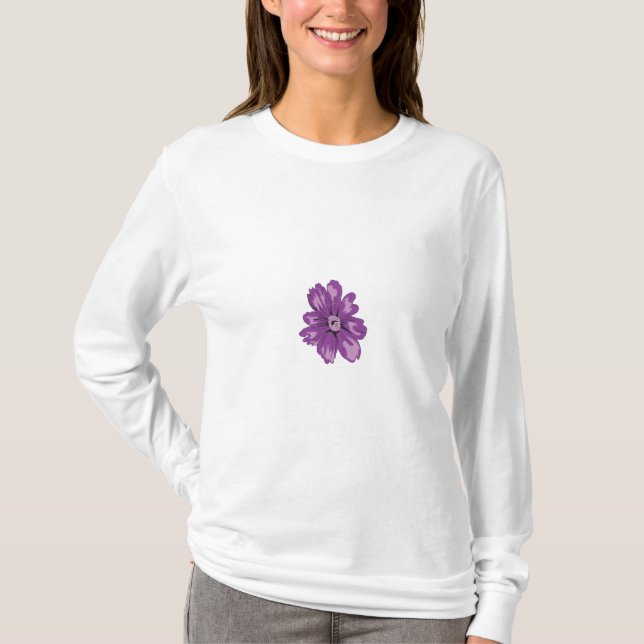Girly Stil, Light Eggplant, Bleached Cedar T Shirt (Framsida)