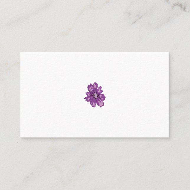 Girly Stil, Light Eggplant, Bleached Cedar Visitkort (Framsida)