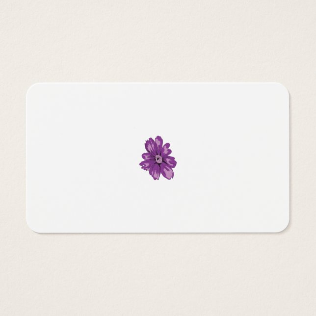 Girly Stil, Light Eggplant, Bleached Cedar Visitkort (Framsidan)