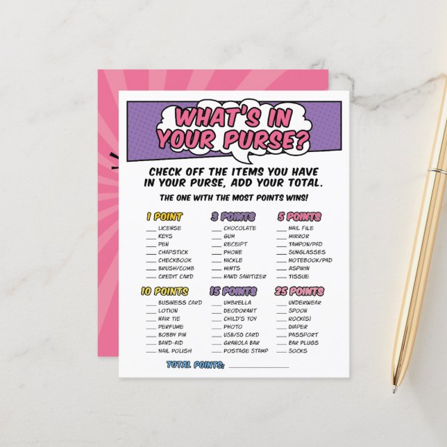 Girly Superassistance Tecknad Bok Baby Shower Purw (Fram/Back In Situ)