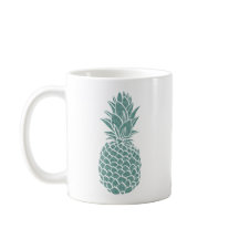 Girly Teal Glitter Pineapple Gnistra