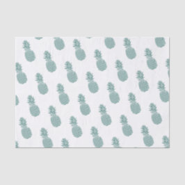 Girly Teal Glitter Pineapple Mönster