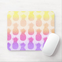 Girly Topical Rainbow Summer Pineapples Mönster