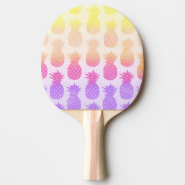 Girly Topical Rainbow Summer Pineapples Mönster Pingisracket