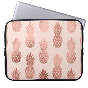Girly Tropical Ro Guld, sommaranas Mönster Laptop Fodral