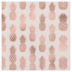 Girly Tropical Ro Guld, sommaranas Mönster Tyg