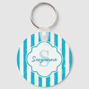 Girly Turcos Pawarsent Rand Monogram och Namn Nyckelring