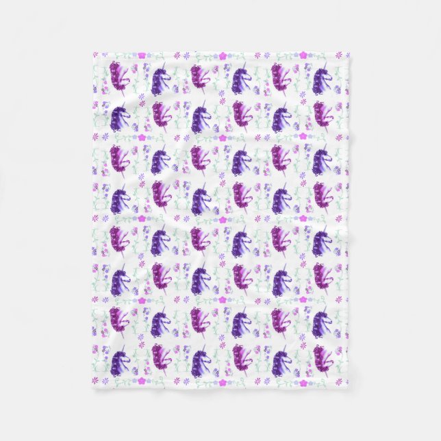 Girly Unicorns Fleece Blanket (Framsidan)