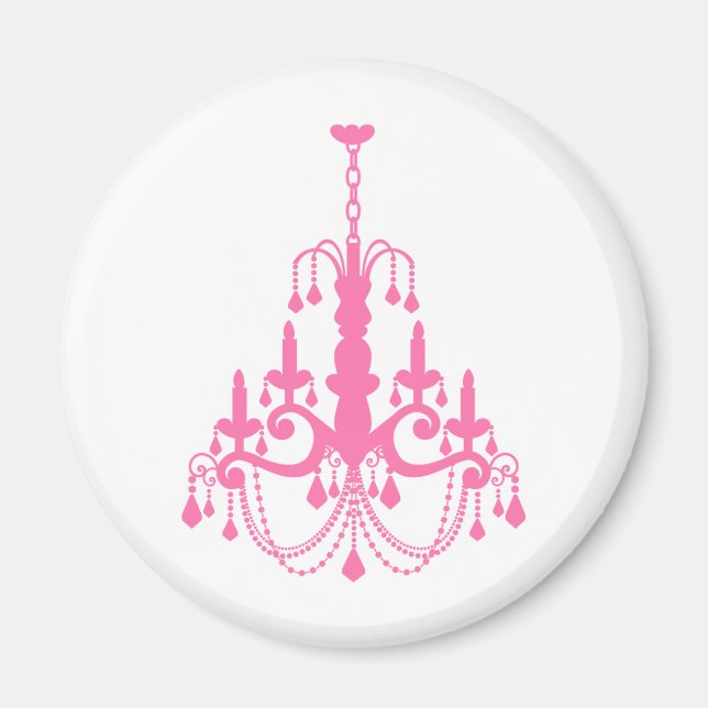 Girly Vintage Chandelier Magnet (Framsidan)