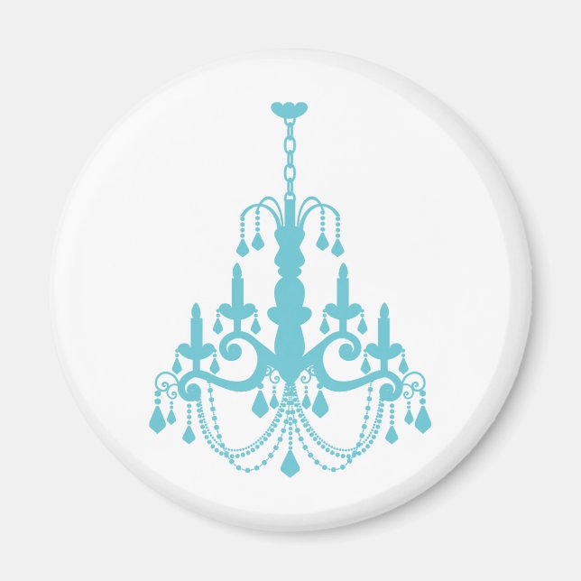 Girly Vintage Chandelier Magnet (Framsidan)