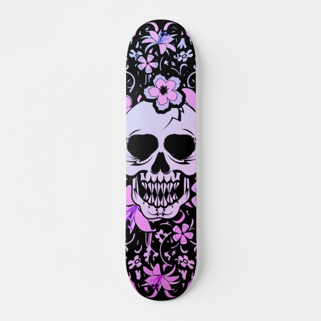 Girly Vintage Döskalle skateboard (Framsida)