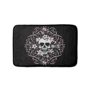 Girly Vintage Skull Badrumsmatta