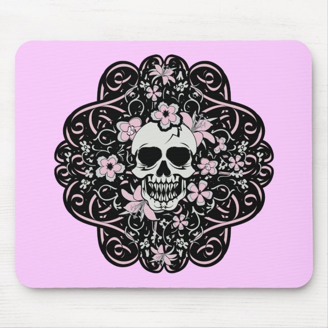 Girly Vintage Skull Musmatta (Framsidan)