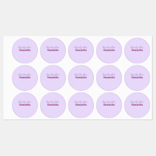 Girlyvibes hashtag ljus lila rosa kvinnliga vibbar klistermärke