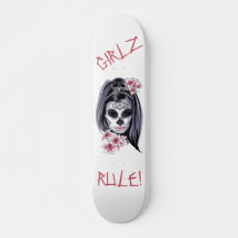 GIRLZ RULE Sugar Skull Day of the dead