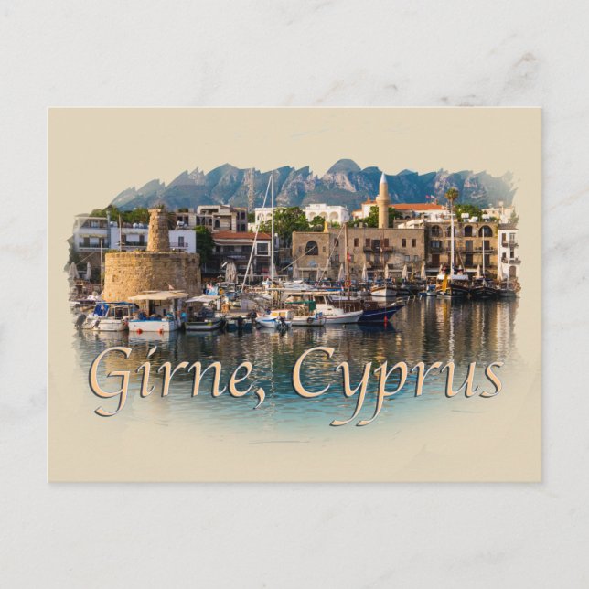 Girne Cyprus: Harbour Vykort (Framsida)