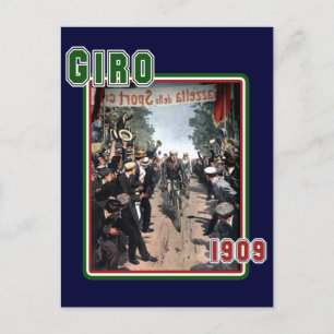 Giro 1909 Italia Cycling Gift Vykort