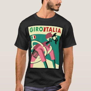 Giro D Italia Abstrakt Whimsical Bicycle Tävla P T Shirt