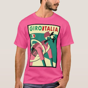 Giro D Italia Abstrakt Whimsical Bicycle Tävla P T Shirt