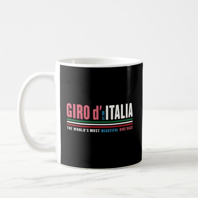 Giro d Italia är världens vackraste bike Tävling Kaffemugg (Vänster)