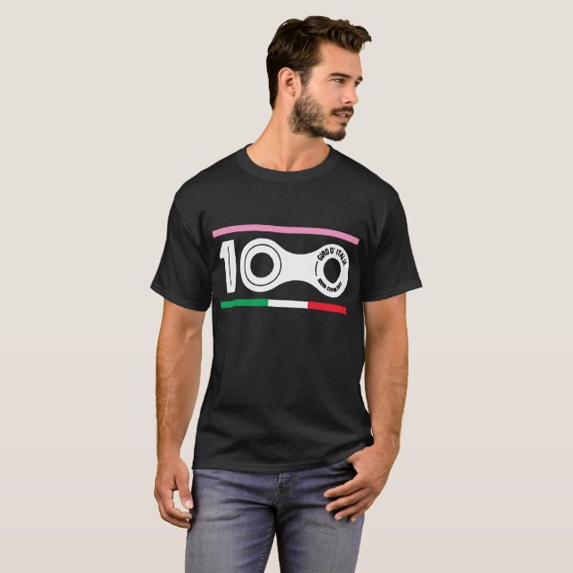 Giro D'italia 2017 100Th upplaga som cyklar T Shirt (Hel framsida)