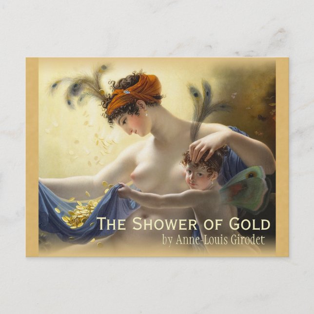 Girodet Shower of Guld CC0680 Postcard Vykort (Framsida)