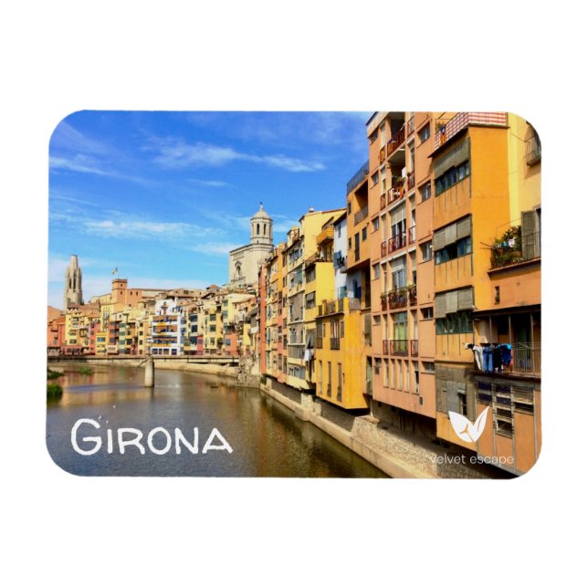 Girona-kylmagnet av Velvet Escape Magnet (Horisontell)