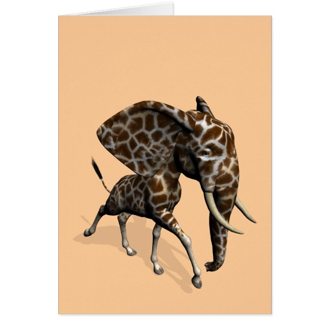 Girphant eller Eleffe Hälsningskort (Framsidan)