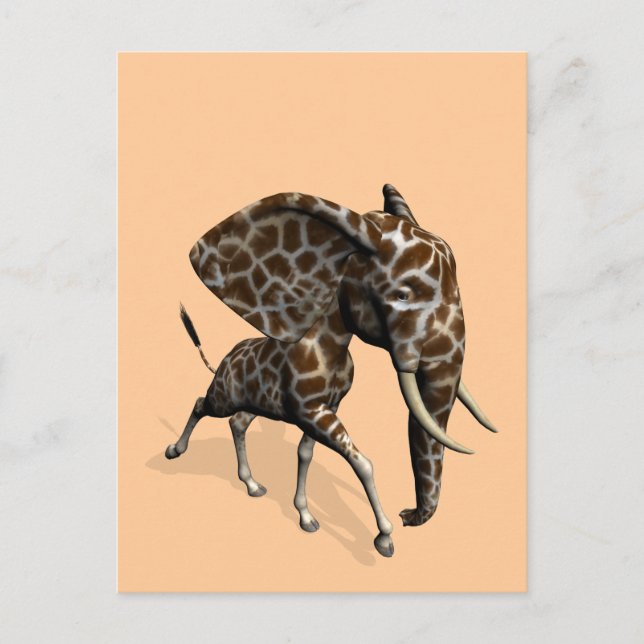 Girphant eller Eleffe Vykort (Framsida)