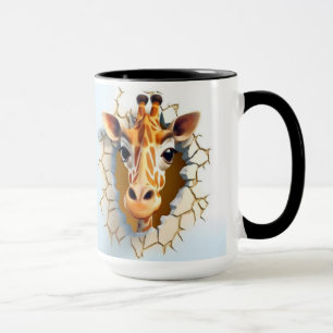 Girrafe i en mur mugg